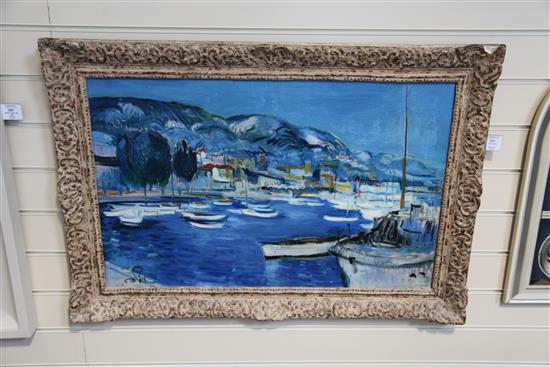 E. Pilleau Villefranche, 19 x 30in.